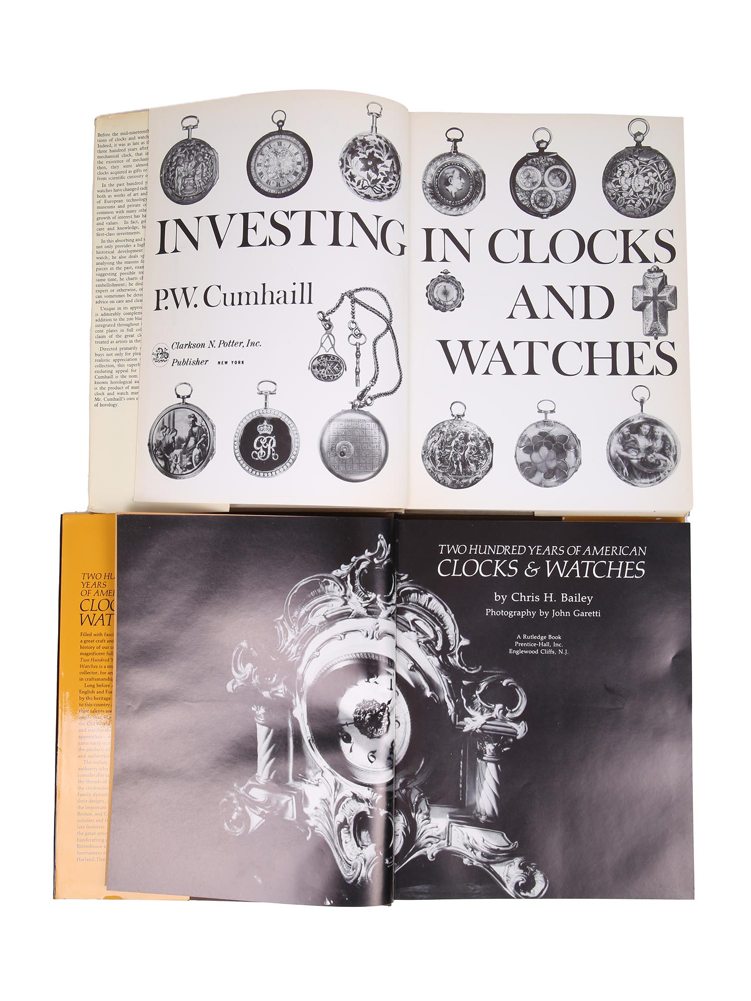FOUR VINTAGE BOOKS ON CLOCK COLLECTING AND MAKERS PIC-3